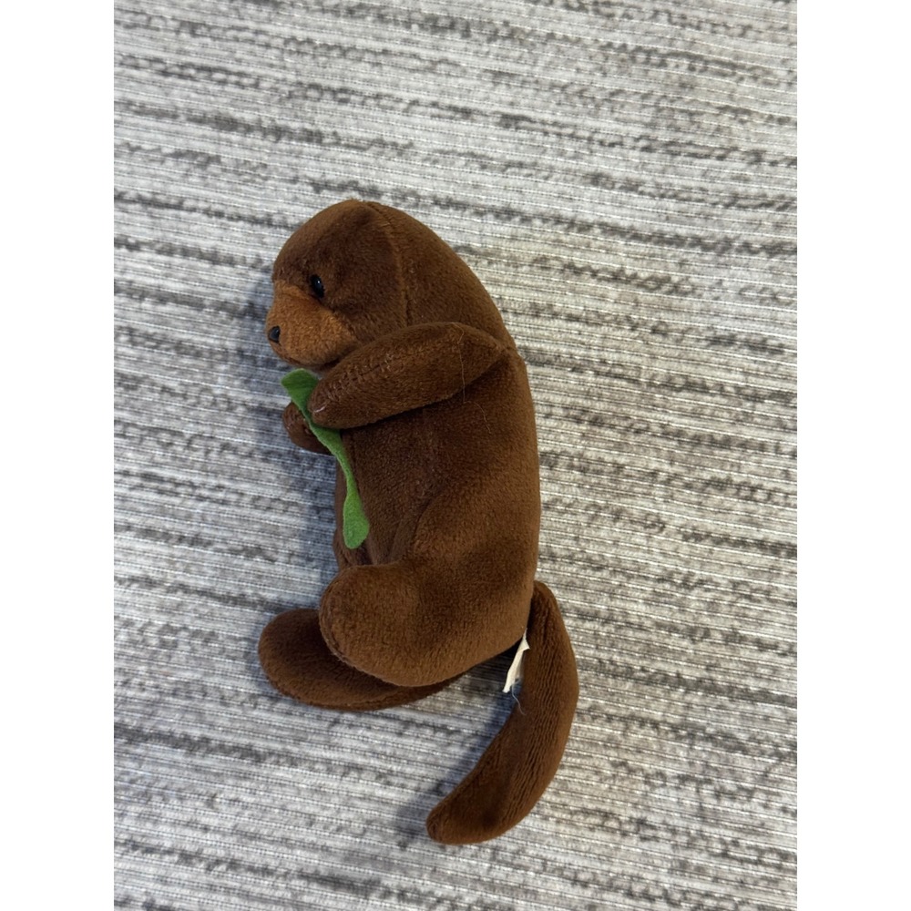 Ty Beanie Baby Seaweed the Otter Brown Plush Stuffed Animal Toy 1996 Vintage
